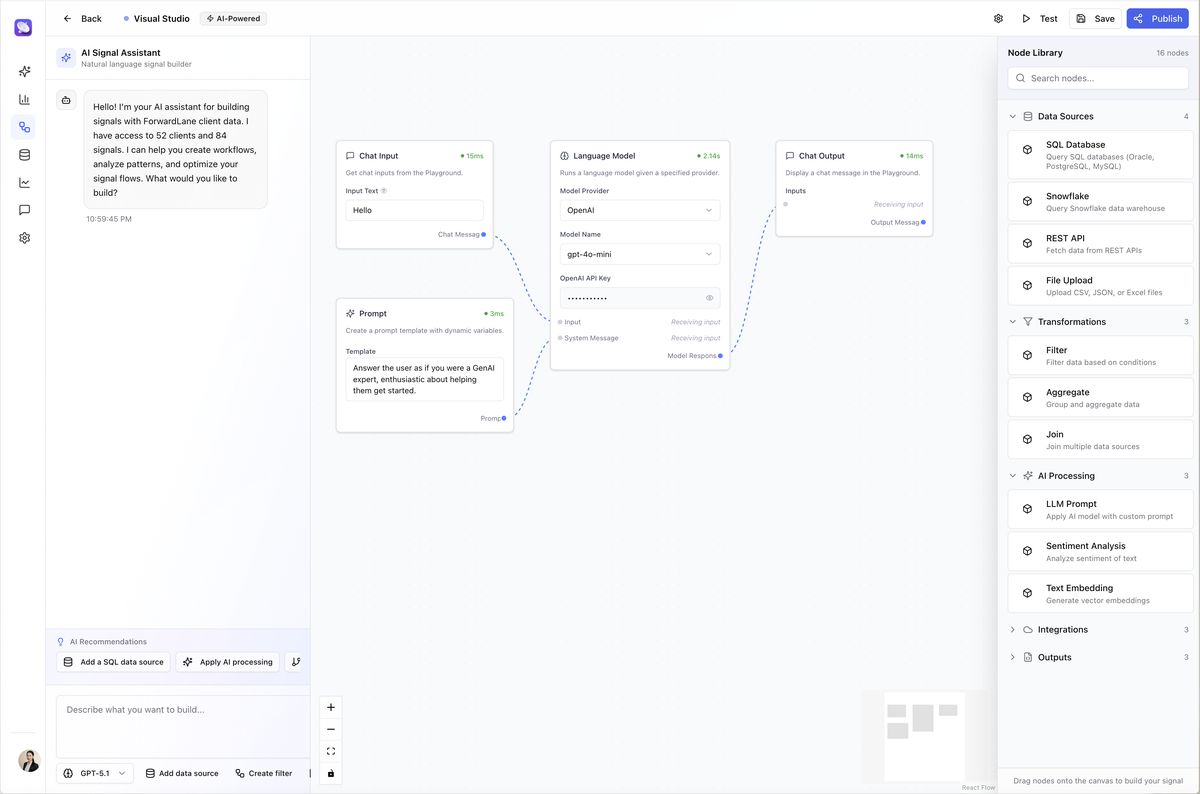 Visual Signal Builder